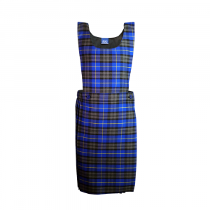 Light Blue Tartan Bib Pinafore